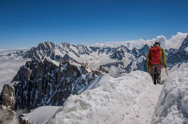 istock Climbers in french Alps Chamonix Mont Blanc. 826609694