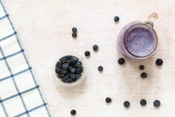 istock Blueberry smoothie with fresh blueberries 826613158