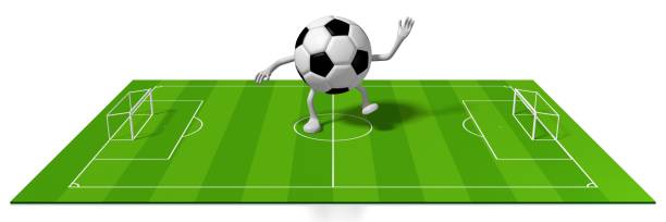 istock 3D soccer/ football concept 826626142