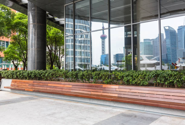 istock empty square in Shanghai international shipping service center 826634536