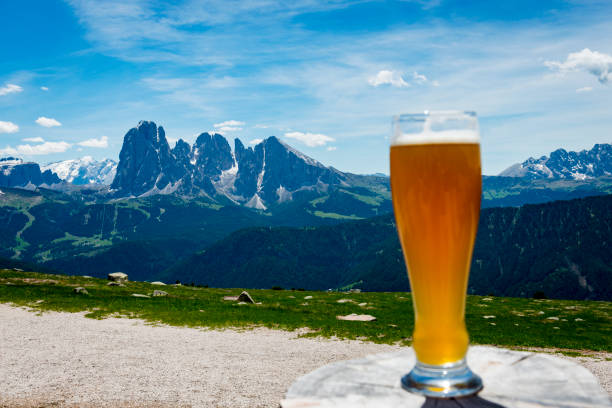 istock wheat beer in the mountains 826638418