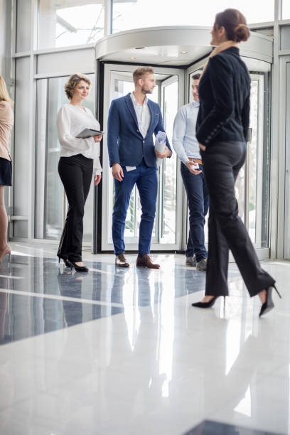 istock Business people in lobby 826645580
