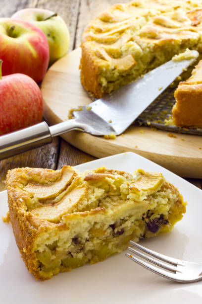 istock Tasty apple pie homemade 826652872