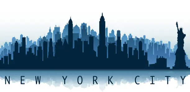 Vector illustration of new york city label