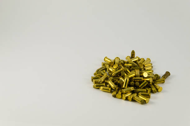 istock 22. ammunition for starting gun on white background 826665132