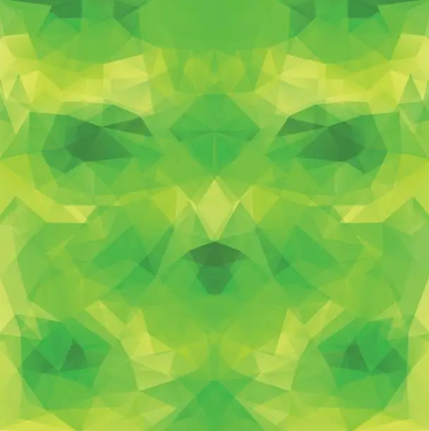 Vector illustration of Yellow-Green Low Poly Vector Background