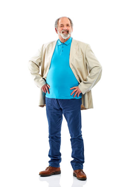 istock Senior man with his hands on hips on white 826669526
