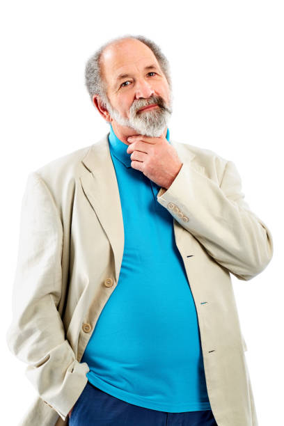 istock Senior businessman standing against white background 826669544