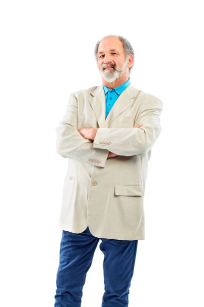 istock Senior man with arms crossed and looking at camera 826669852