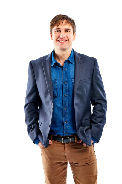istock Handsome businessman on white background 826670020