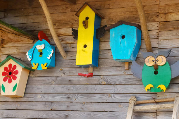 istock wooden birdhouse Close-up 826684660