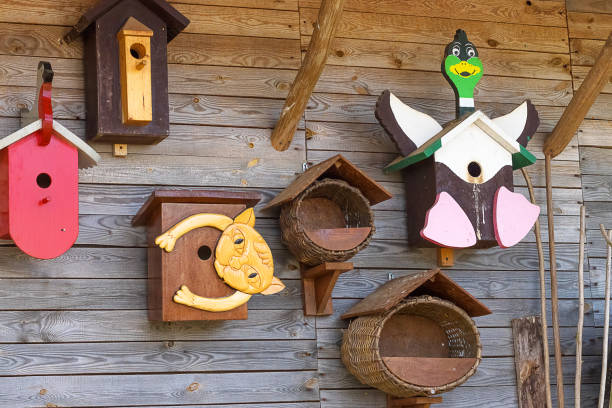 istock wooden birdhouse Close-up 826685790