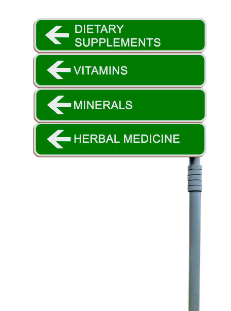 istock Direction road sign to Dietary  Supplements 826694570