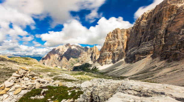 istock Dolomites, Italy, landscape in cloudy 826700974