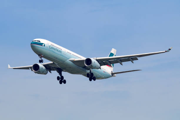 Cathay Pacific aircraft stock photo
