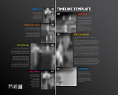 istock Infographic Timeline Template with big photos 826716482