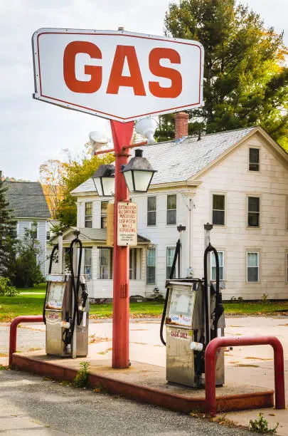 Photo of Retro Gas Station in Rural America