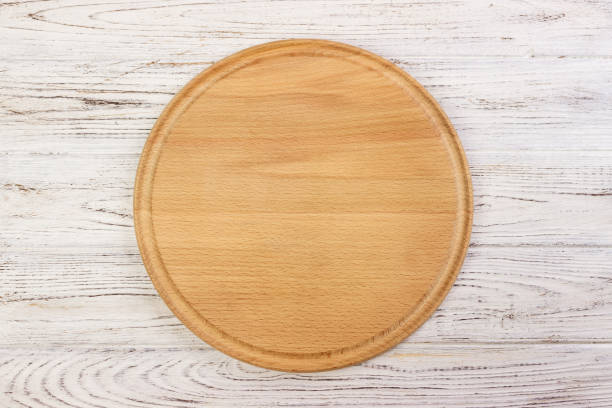 istock pizza cutting board at table background, Round board 826723296