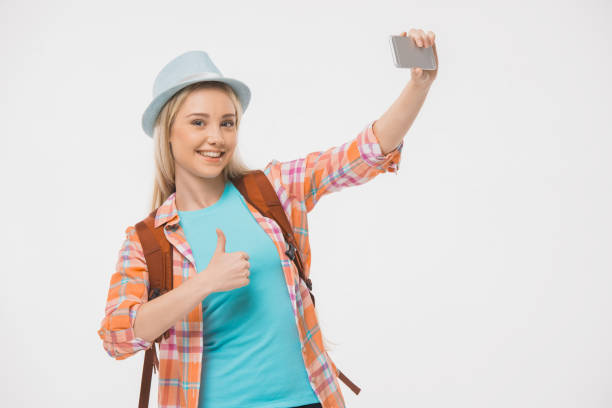 istock Beautiful young woman on white background 826725592