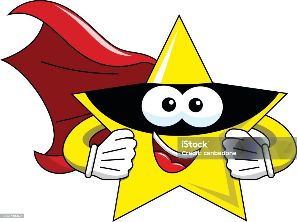 Ilustración de Dibujos Animados Estrellas Super Aislado y más Vectores  Libres de Derechos de Forma de Estrella - Forma de Estrella, Superhéroe,  Amarillo - Color - iStock