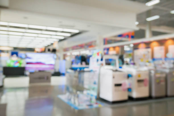 istock eletronic shop department store with bokeh blurred background 826729950