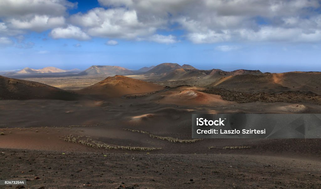 Timanfaya National Park The Timanfaya National Park (Parque Nacional de Timanfaya) in Lanzarote Atlantic Islands Stock Photo