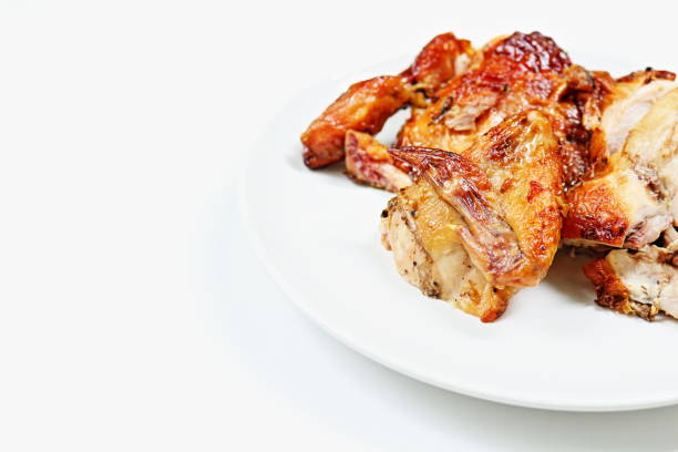 istock Close up of chopped grilled chicken 826744464