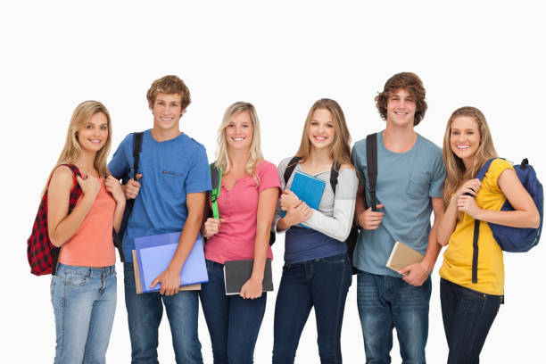 istock Smiling students all geared up for college 826756822