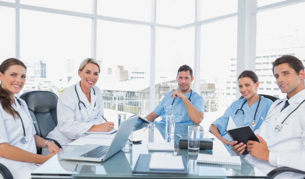 istock Medical team in a bright meeting room 826757184