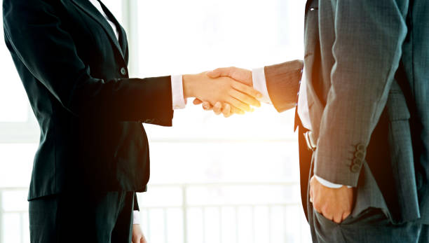 istock Closeup of business handshake 826757212