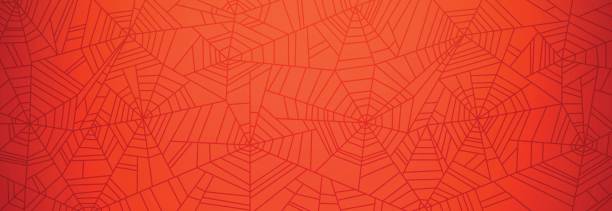 족두리 웹 배경기술 - 거미줄 stock illustrations