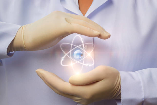 istock Protection of peaceful nuclear energy in the hands . 826770820
