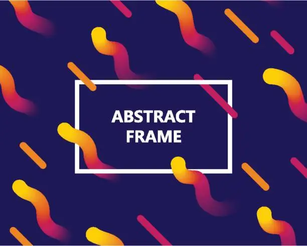 Vector illustration of Abstract frame gradient copy