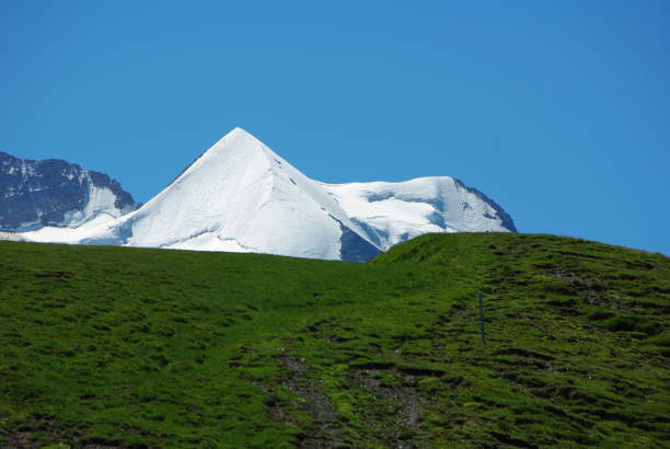 el silberhorn - suizo de la montaña perfecta simetría - silberhorn fotografías e imágenes de stock