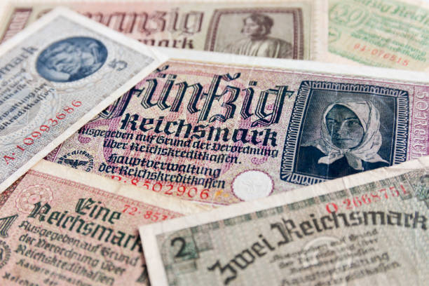 istock Old banknotes of the German bank 826792026