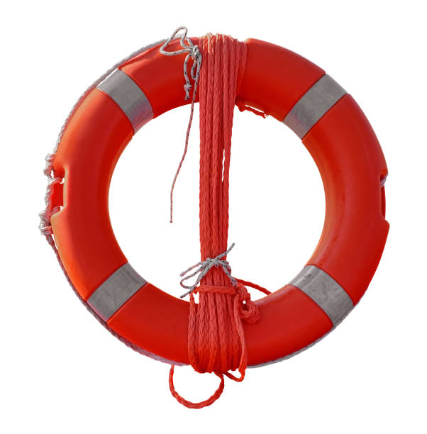 istock Lifebuoy isolated on white 826806488