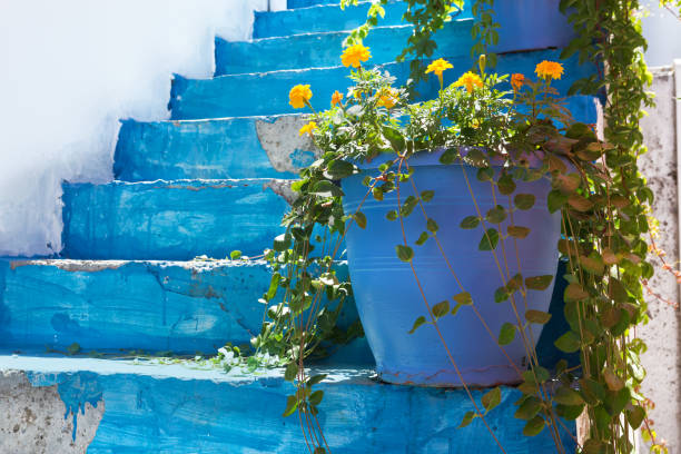 Blue Detail from Kos Island Greece.