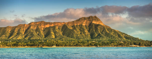 istock Waikiki beach and Diamond Head Crater panorama in Honolulu 826816972