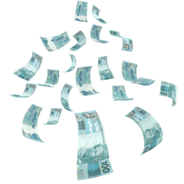 istock Brazil real falling money finance crisis 826823748