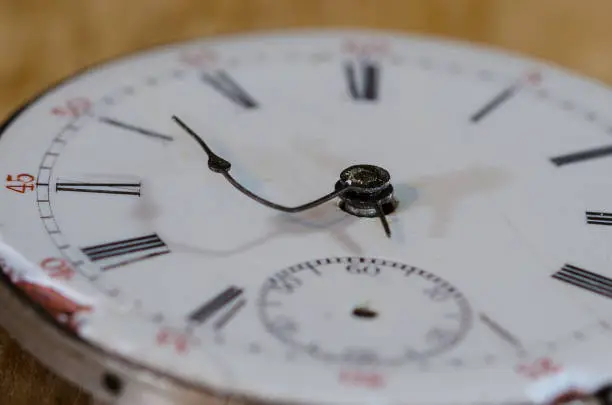 Photo of Stress of Impending Deadline Visible on Vintage Pocket Watch