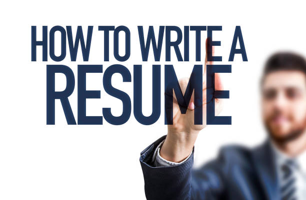 how to write a resume - human resources job search skill teaching imagens e fotografias de stock