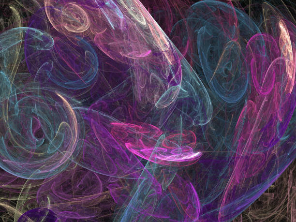 istock image of one Digital Fractal on Black Color 826827142