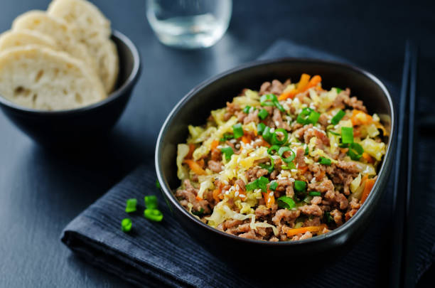 istock Beef and cabbage stir fry 826834450