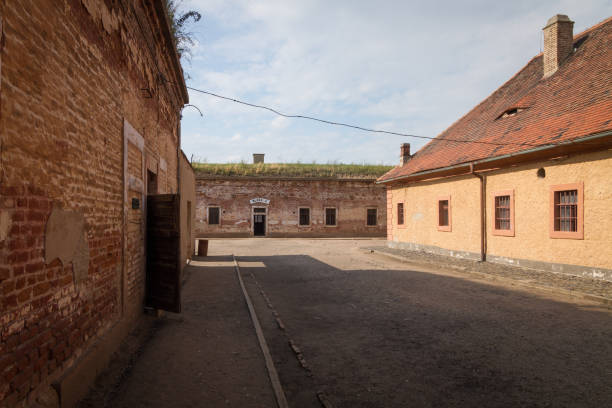 Terezin memorial, Czech Republic Terezin: Terezin memorial, building block in the former concentration camp. Thousands of Jew people were murdered in the concentration camp Small Fortress, by Nazis during WW2. former czechoslovakia stock pictures, royalty-free photos & images