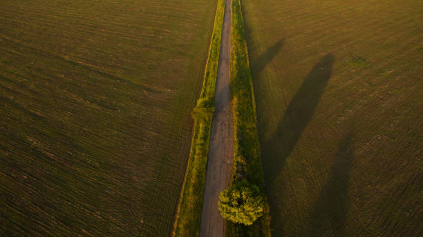 istock Beautiful sunset shot from the drone 826840308