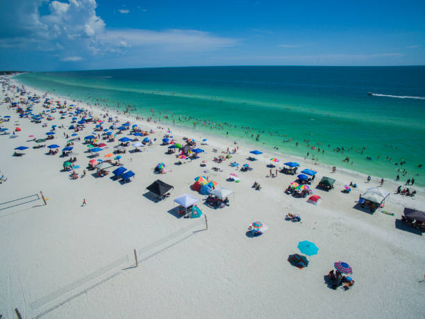 istock Aerial view of Florida Beach in Summer 826851848