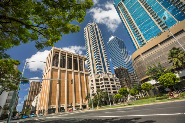 istock Traffic in downtown Honolulu Hawaii USA 826862796