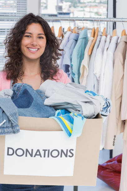 istock Woman volunteer smiling 826870184