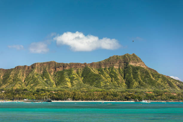 istock Waikiki beach and Diamond Head Crater in Honolulu 826870266