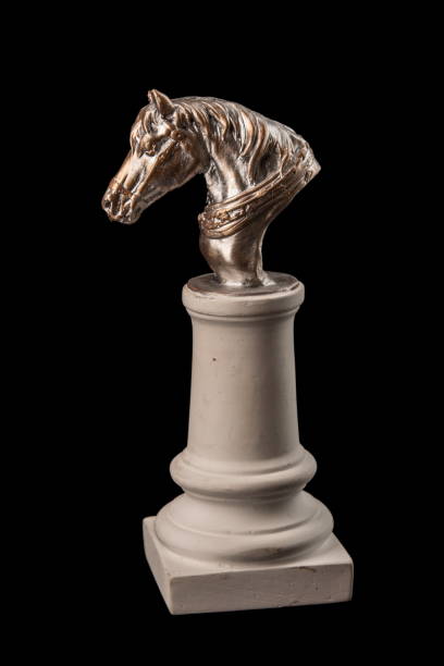 istock bronze muzzle horse, sculpture, plaster column, gypsum 826875860